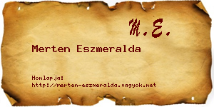 Merten Eszmeralda névjegykártya